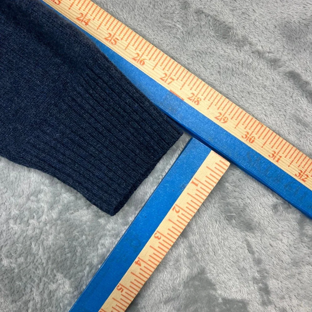 Banana Republic Sweater Mens Large Blue 100 Merino Wool Shawl Collar Pullover L